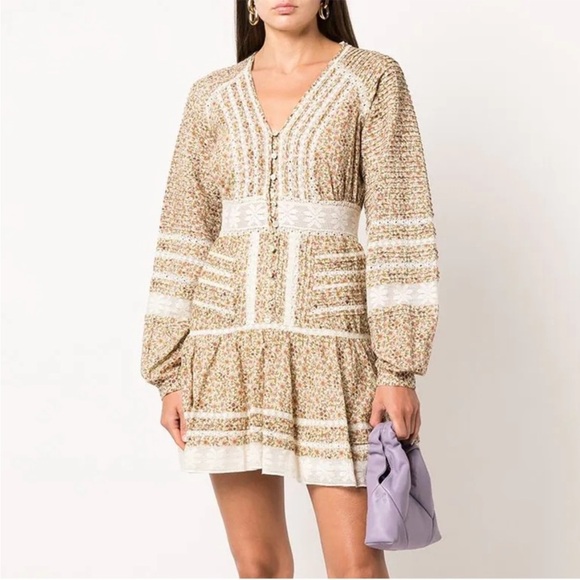 NWT Veronica Beard Addilyn Floral Long Sleeve Dress Size 4 - Picture 1 of 13